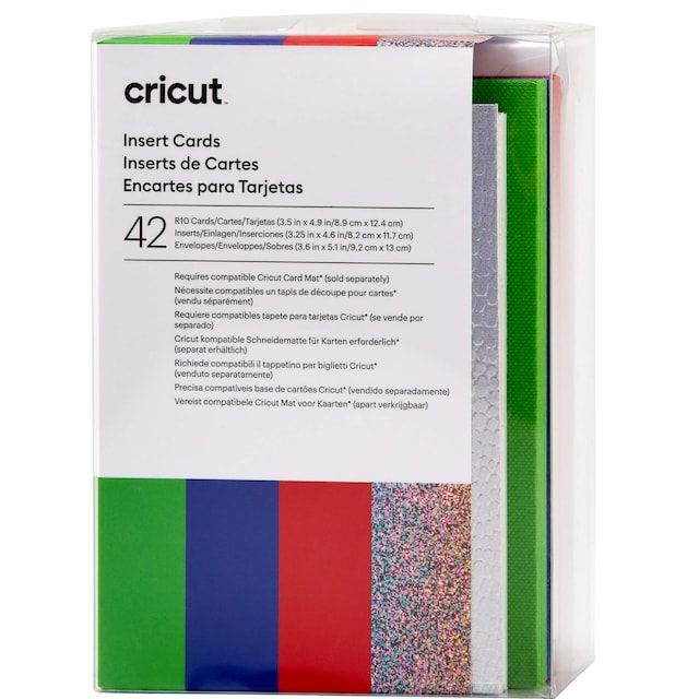 Cricut indsætningskort 42 stk. (Rainbow)