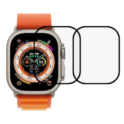 Apple Watch Ultra 49mm hærdet glas med fuld dækning 2 stk