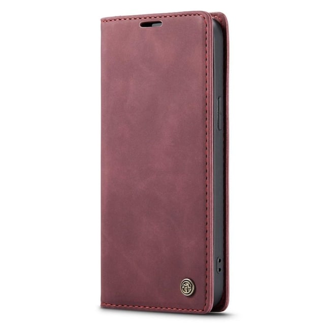 CASEME Retro tegnebog taske til iPhone 14 Pro Max - Rød