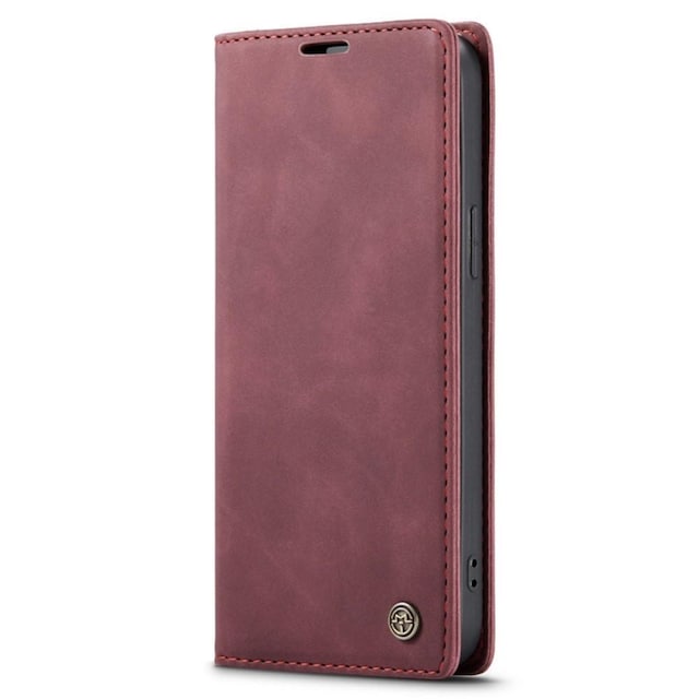 CASEME Retro tegnebog taske til iPhone 14 - rød