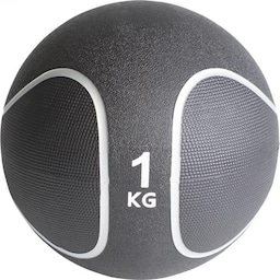Gorilla Sports Medicinbold Sort/Sølv 1 kg