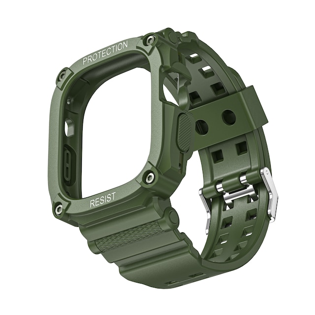 INF Beskyttelsesetui og armbånd til Apple Watch Ultra 49mm Mørkegrøn