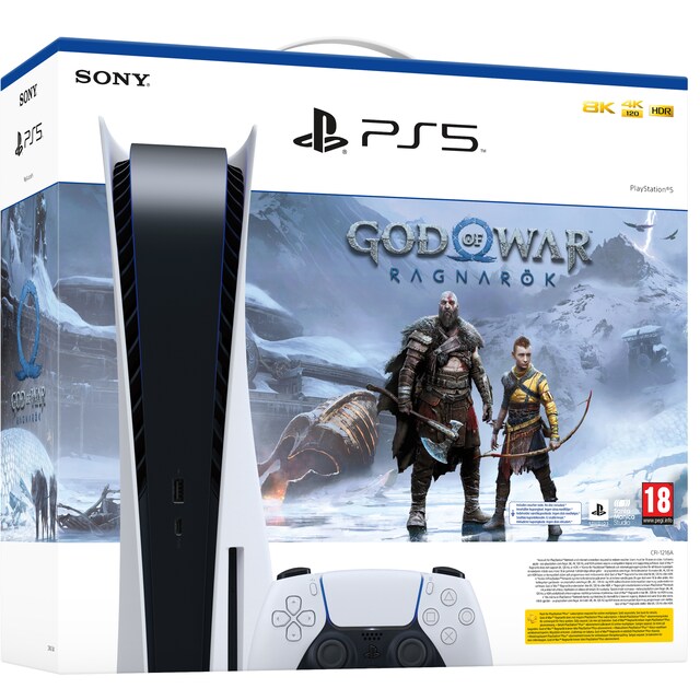 PlayStation 5 + God of War Ragnarök pakke