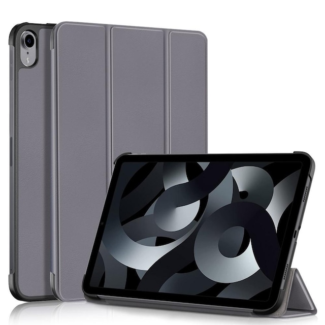 Trifoldet stativetui til iPad 10.9 (2022) Tabletcover - Grå