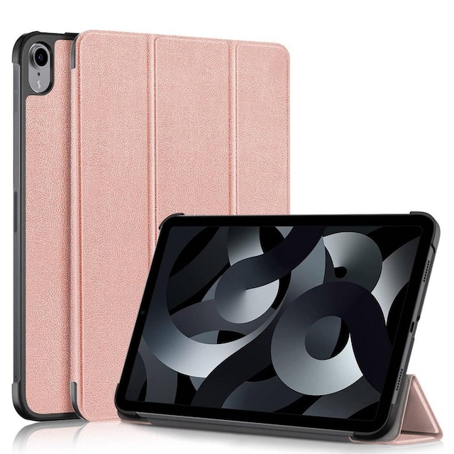 Trifoldet stativetui til iPad 10.9 (2022) Tabletcover - Rose Gold