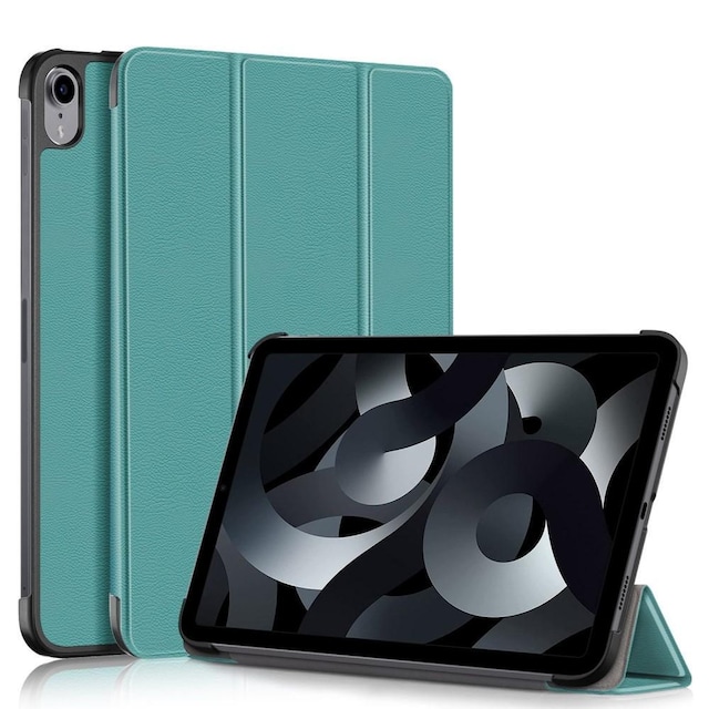 Trifoldet stativetui til iPad 10.9 (2022) Tabletcover - Grøn