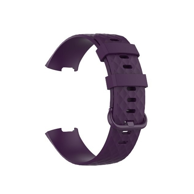 Armband Fitbit Charge4 / Charge3 L Mörklila