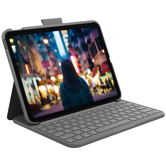 Logitech Slim Folio iPad 10,9" tablettastatur | Elgiganten