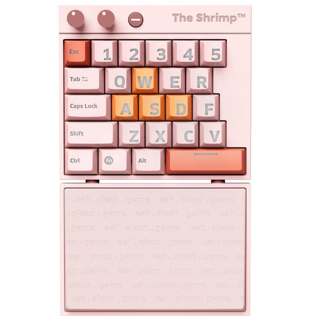 The Shrimp Model 1 mekanisk gaming tastatur (pinkey)
