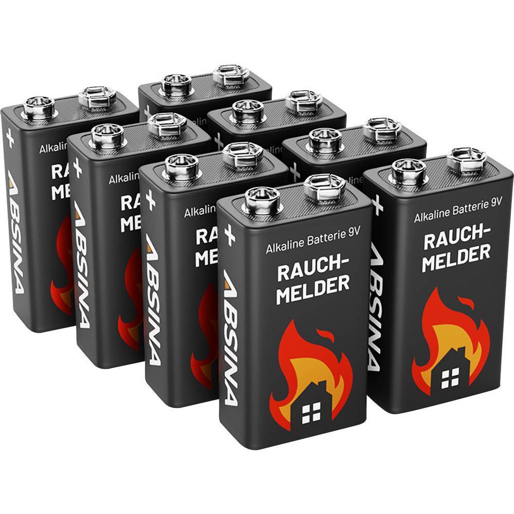 Absina 401005-8 9 V-blokbatteri 8 stk | Elgiganten