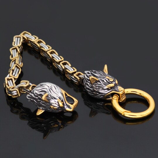 Viking smykke armbånd med Fenris wolf rustfrit stål MultiColor | Elgiganten