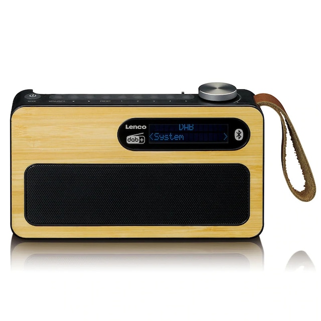 Lenco PDR-040 DAB Radio, Bambus/Sort