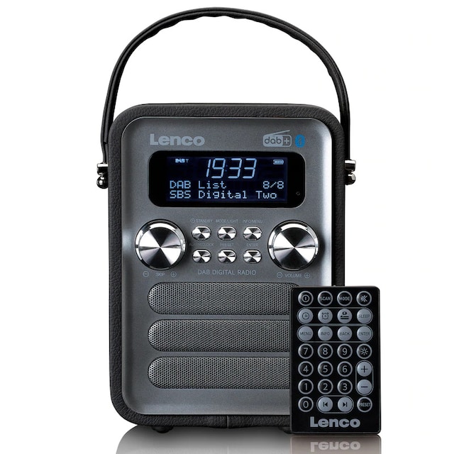 Lenco PDR-051 DAB Radio, Sort/Sølv