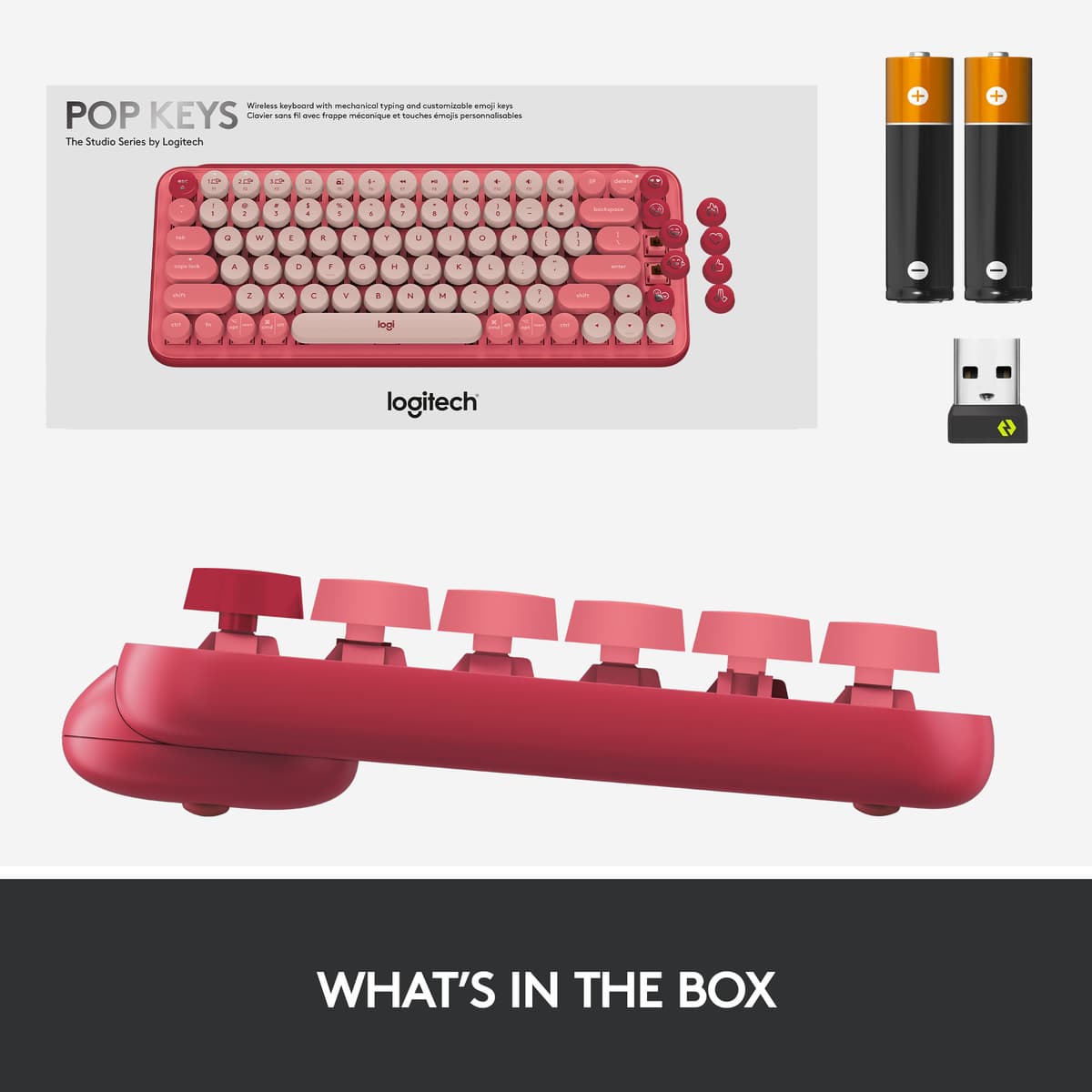 Logitech Pop Keys Wireless tastatur (Heartbreak Rose)