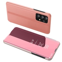 SKALO Samsung A13 4G Clear View Mirror Etui - Rosa guld