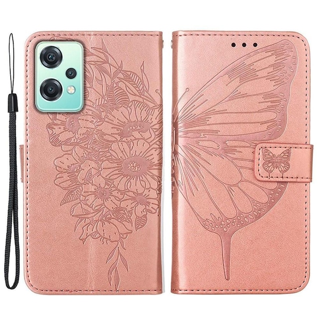 SKALO OnePlus Nord CE 2 Lite 5G Mandala Flip Cover - Rosa guld