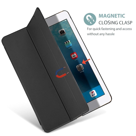iPad fodral 9.7 tum iPad 5/6 iPad Air 1/2 Smart Cover Case Svart |  Elgiganten