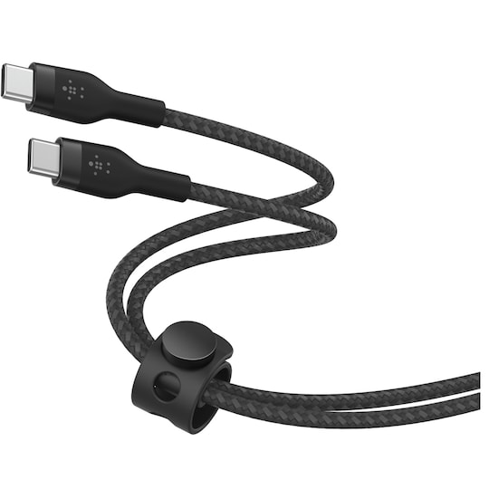 Belkin BoostCharge Pro Flex USB-C til USB-C 2.0-kabel (sort) | Elgiganten