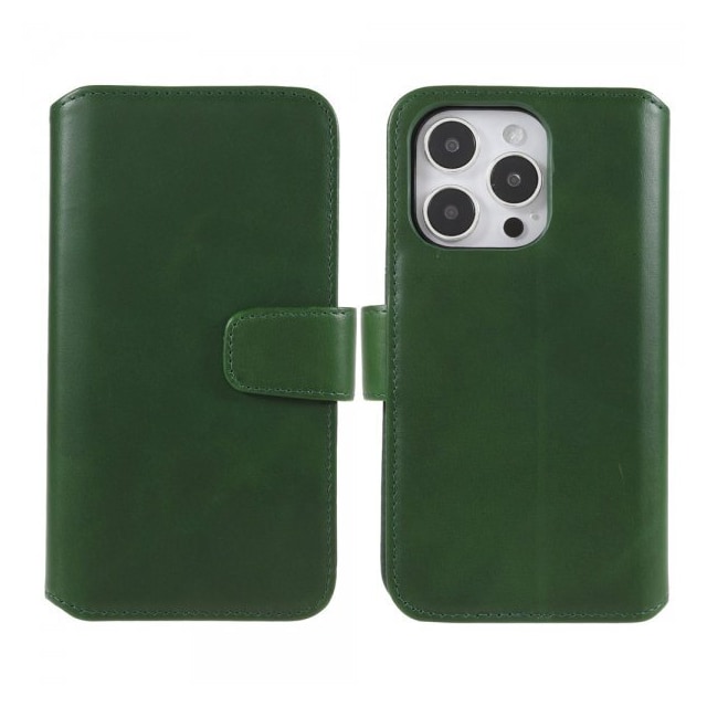Nordic Covers iPhone 14 Pro Max Etui Essential Leather Juniper Green