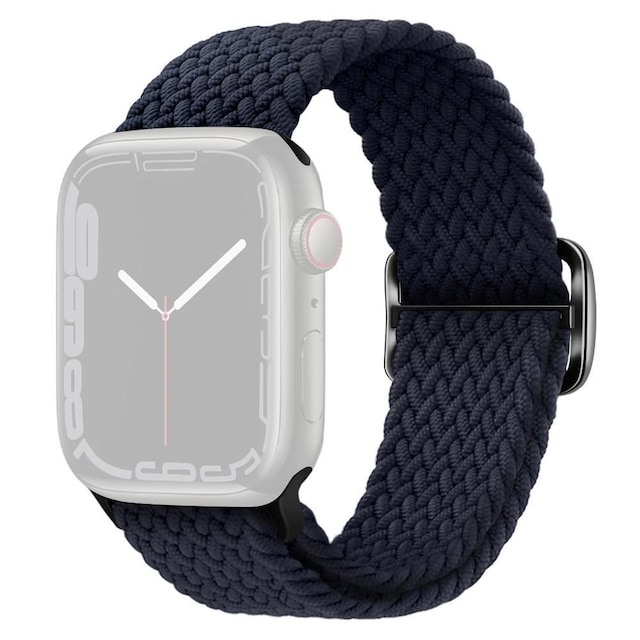 SKALO Flettet Rem Apple Watch 42/44/45/49 mm - Antracit