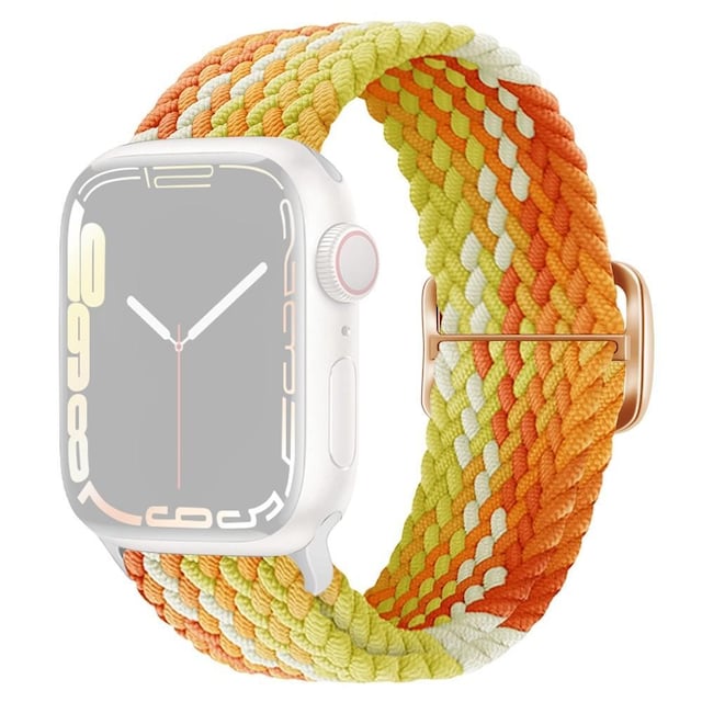 SKALO Flettet Rem Apple Watch 42/44/45/49 mm - Orange-Gul