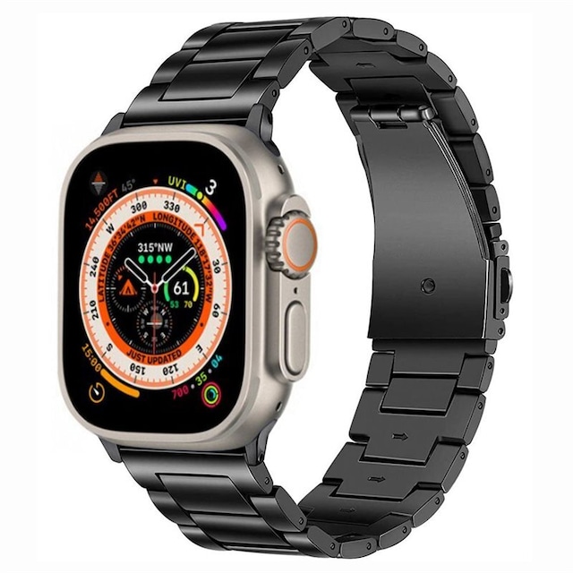 Armbånd BEAD Titanium Apple Watch Ultra (49mm) - Sort
