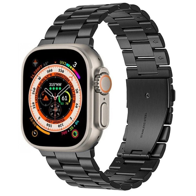 Armbånd Rustfrit stål Apple Watch Ultra (49mm) - Sort