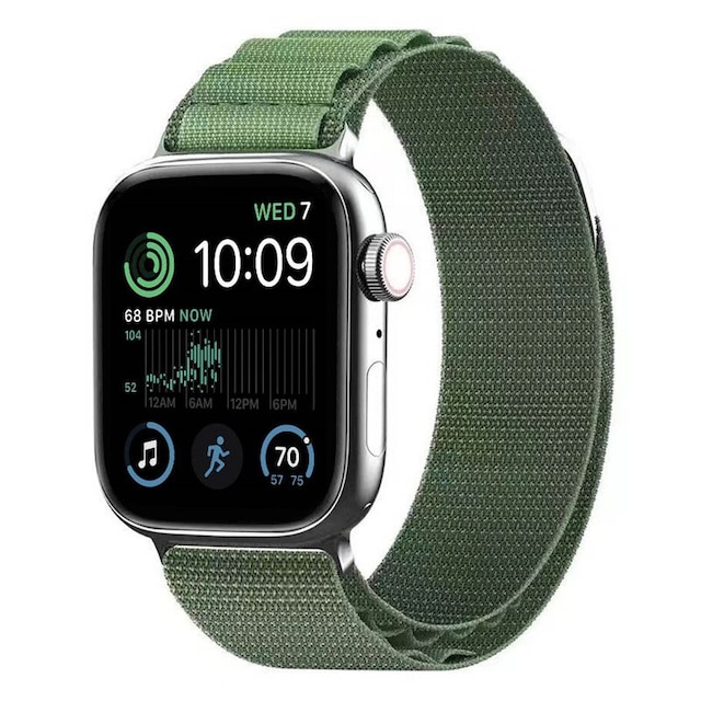 Artic Elastic nylon Armbånd Apple Watch SE 2022 (40mm) - Army