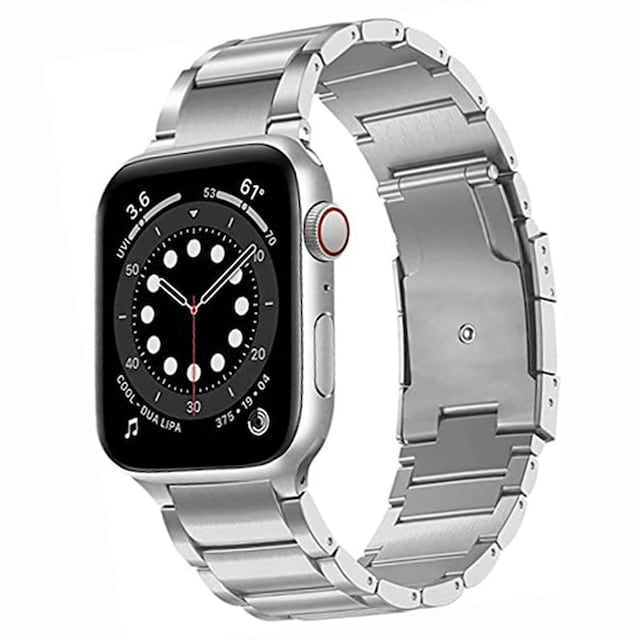 Armbånd BEAD Titanium Apple Watch 7 (41mm) - Sølv