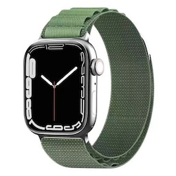Artic Elastic nylon Armbånd Apple Watch 7 (41mm) - Army