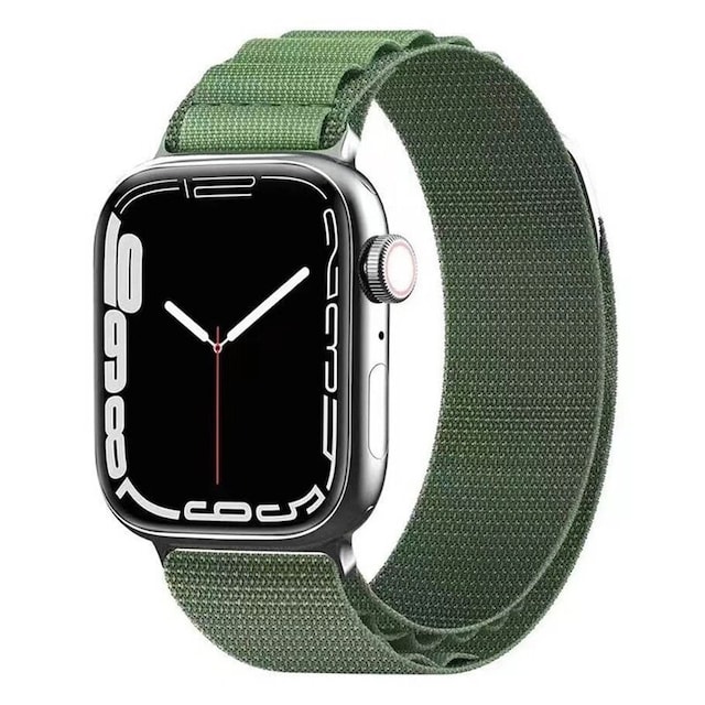 Artic Elastic nylon Armbånd Apple Watch 7 (41mm) - Army