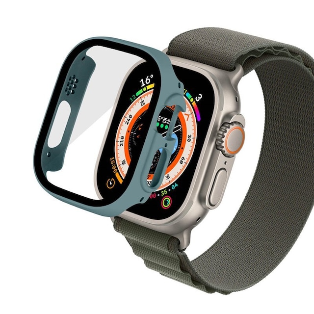Cover med glasdæksel Apple Watch Ultra (49mm) - Petrol
