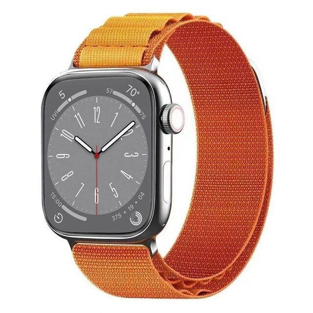 Artic Elastic nylon Armbånd Apple Watch 8 (45mm) - Orange