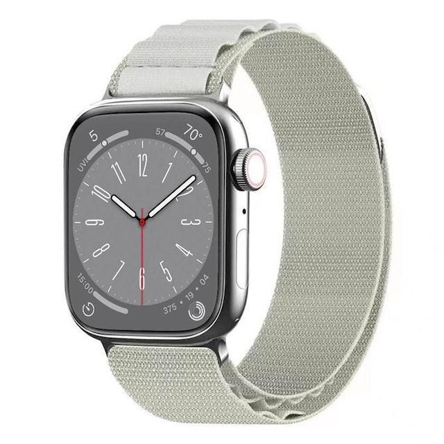 Artic Elastic nylon Armbånd Apple Watch 8 (41mm) - Starlight