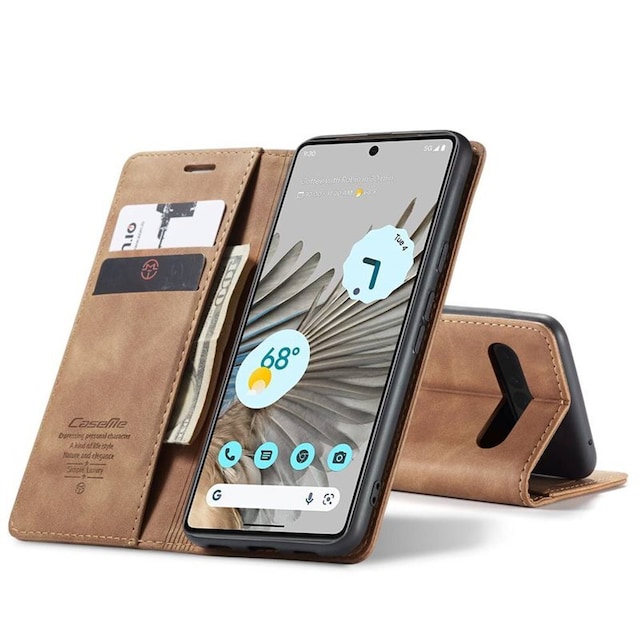 CaseMe Smart Magnet FlipCase Google Pixel 7 Pro - Brun