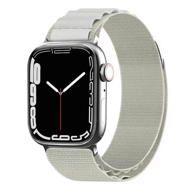 Artic Elastic nylon Armbånd Apple Watch 7 (41mm) - Starlight