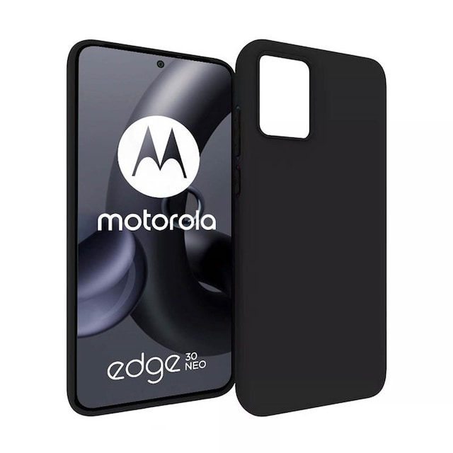 Silikone cover Motorola Edge 30 Neo  - Sort
