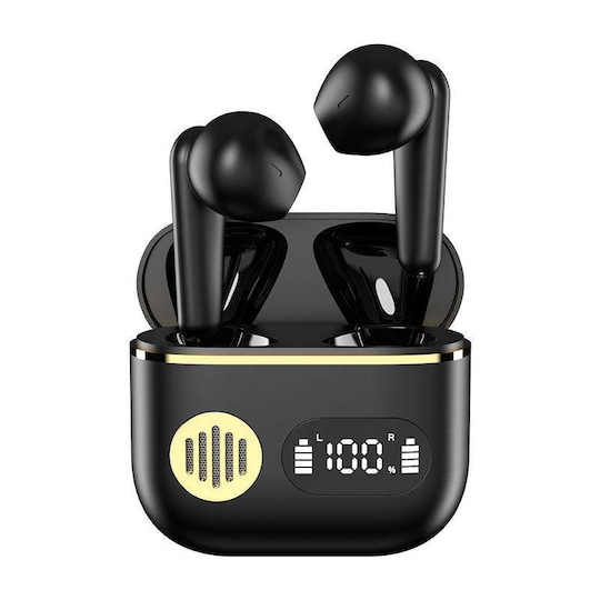 INF Trådløse høretelefoner Bluetooth 5.2 Sort | Elgiganten