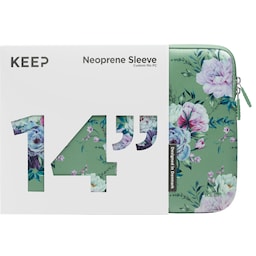 KEEP 14" PC neopren-etui (Jade Summer Flower)