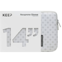 KEEP 14" PC neopren-etui (Silver Floral Ornament)