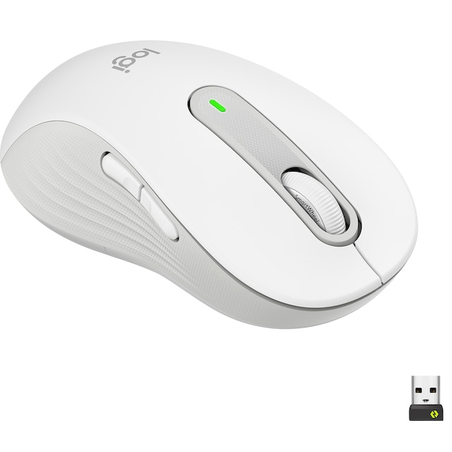 Logitech Signature M650 Left Large Wireless Mouse (hvid)