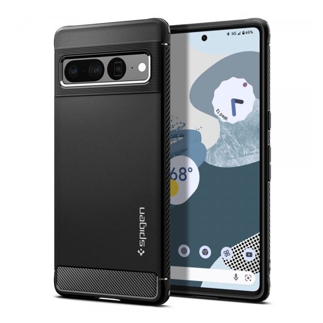 Spigen Google Pixel 7 Pro Cover Rugged Armor Matte Black