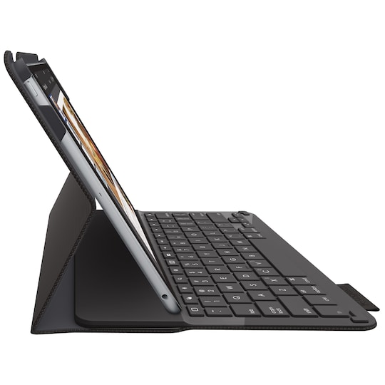Logitech Type+ cover med tastatur til iPad Air 2 - sort | Elgiganten