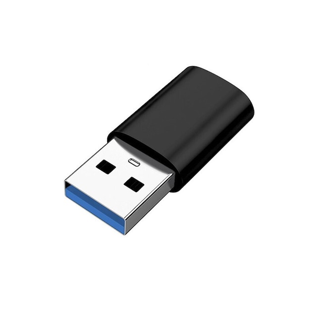 USB 3.0 (han) til USB-C (hun) adapter Sort