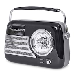 Madison retro radio m. Bluetooth og FM (Sort)