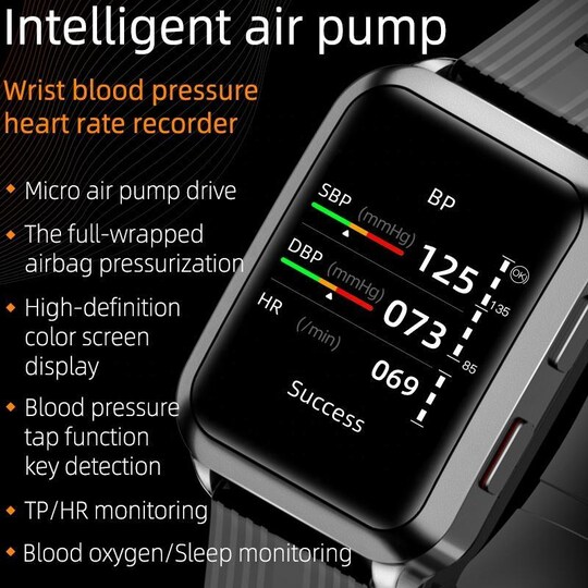 INF Smart Watch blodtryksmåler Sort | Elgiganten