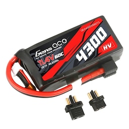 3s  4300mAh - 60C - Gens Ace HV Multiplugg