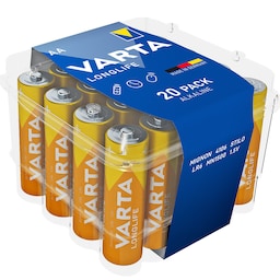 Varta Longlife AA / LR6 batteri 20-pak