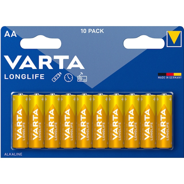 Varta Longlife AA / LR6 batteri 10-pak
