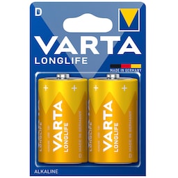 Longlife D / LR20 batteri 2-pak